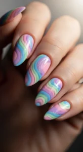 Soft Swirl Nails