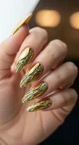 Bold Gold Glazed Look