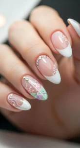 French Tip Almond Designs