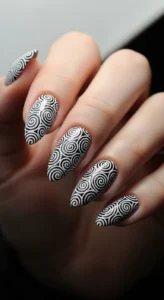Black and White Swirls
