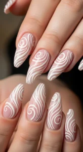 04. Classic White Swirl Design