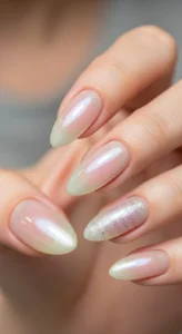 Shimmering Glazed Donut Nails