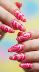 1. Bright Pink Summer Swirls