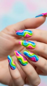 Bright Retro Swirls
