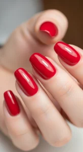 Classic Red Cherry Nails