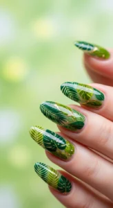  Tropical Green Leaf Art