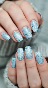 Cute White Snowflake Nail Art