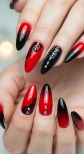 2. Red and Black Ombre