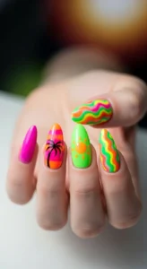 3. Bold Summer Neon Pops
