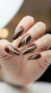 Classy Chocolate Brown Curves