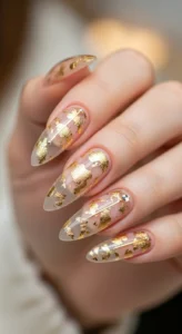 3. Dainty Gold Flakes