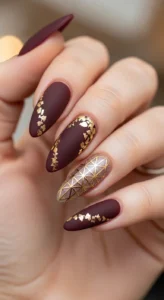 3. Deep Burgundy Matte Finish