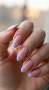 Lilac French Tips