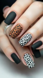 Matte Nude Animal Print