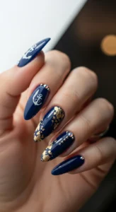 Navy Blue Matte Style