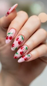 Pink Base Cherry Design