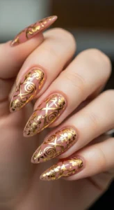 Shiny Gold Foil Accents