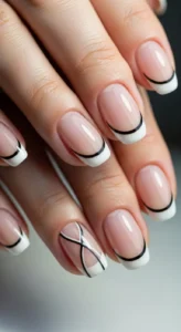 Chic Black French Lines