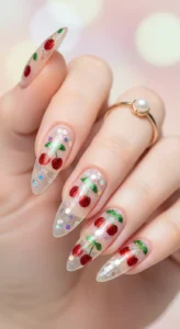 Glitter Cherry Accents
