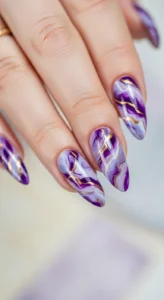 Purple Marble Art