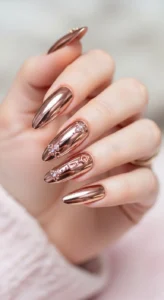 5. Rose Gold Chrome Shine
