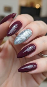 5. Sparkly Accent Nail