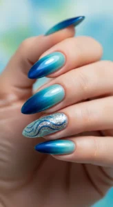 Deep Ocean Blue Tips