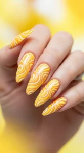 Sunny Yellow Swirls