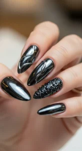 7. Black Velvet Chrome Look