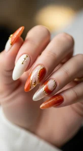 7. Burnt Orange and Cream Mix