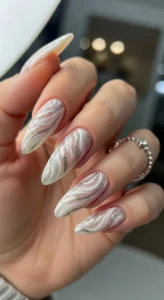 7. Milky White Swirls
