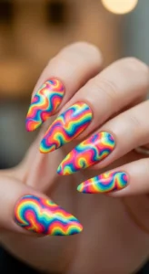 7. Multi-Color Retro Swirls