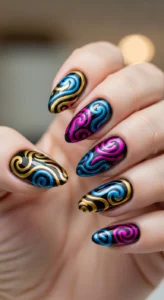 Bold Abstract Swirl Patterns