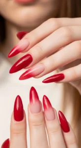 Cherry Red Ombre Fade Effect