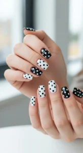 Chic Black and White Polka Dot Patterns