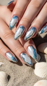 Chrome Oyster Shell Texture