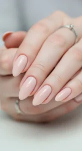 Classic Nude Almond Nails