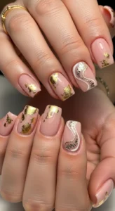 Classic Nude Short Acrylic Nails