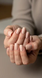 Classic Nude Short Square Nails