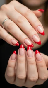 Classic Red French Tips