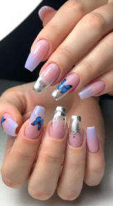 Cute Nails with Butterfly Art