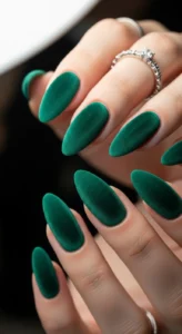 Emerald Green Velvet Finish