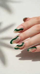Forest Green Swirl Designs