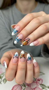 French Tip Butterflies for Classic Remix