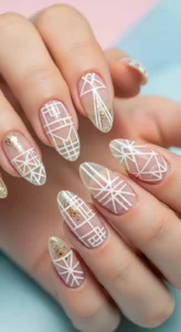 Geometric White and Clear Lines