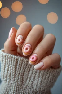 Glazed Donut Trendy Nails