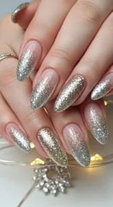 Glitter Ombre Gel Nails