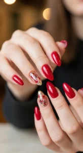 Juicy Berry Red Nails