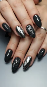 Matte Black and Silver