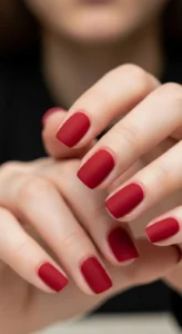 Matte Cherry Red For Velvet Texture